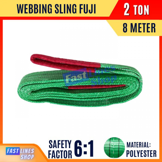 FUJI Webbing Sling Belt 2 Ton 8 Meter Tali Angkat Polyester