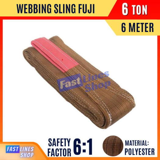 FUJI Webbing Sling Belt 6 Ton 6 Meter Tali Angkat Polyester